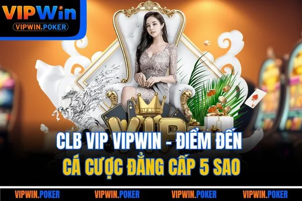 CLB VIP VIPWIN - Điểm đến cá cược đẳng cấp 5 sao