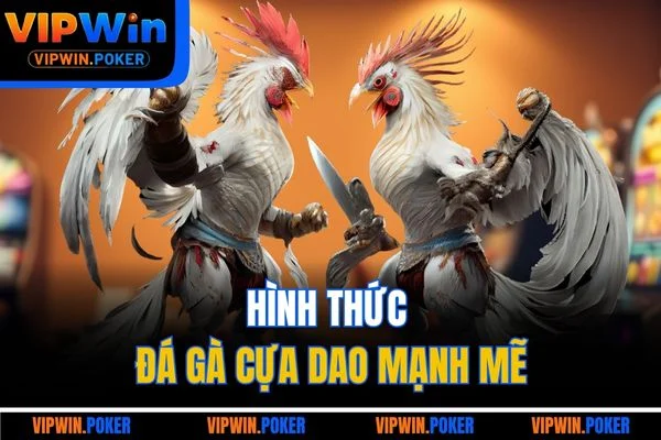 Hình thức đá gà cựa dao mạnh mẽ