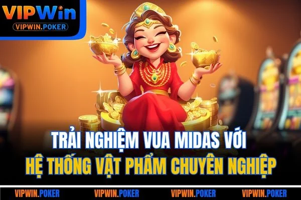 Trải nghiệm Vua Midas với hệ thống vật phẩm chuyên nghiệp