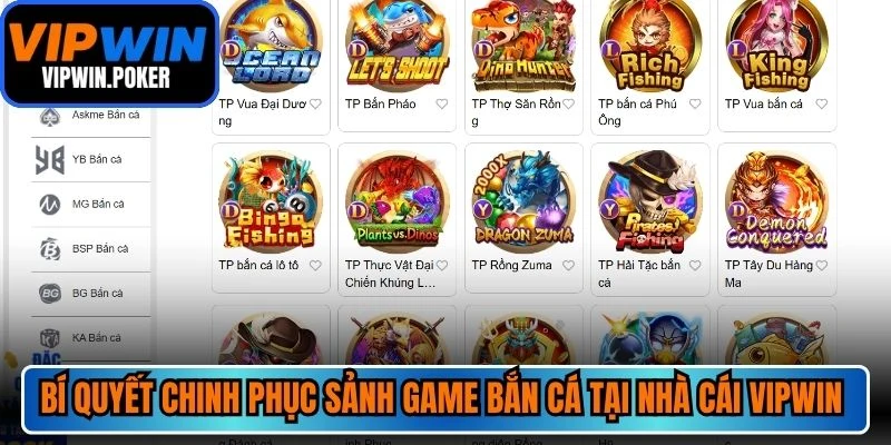 Bí quyết chinh phục sảnh game bắn cá tại nhà cái VIPWIN hiệu quả